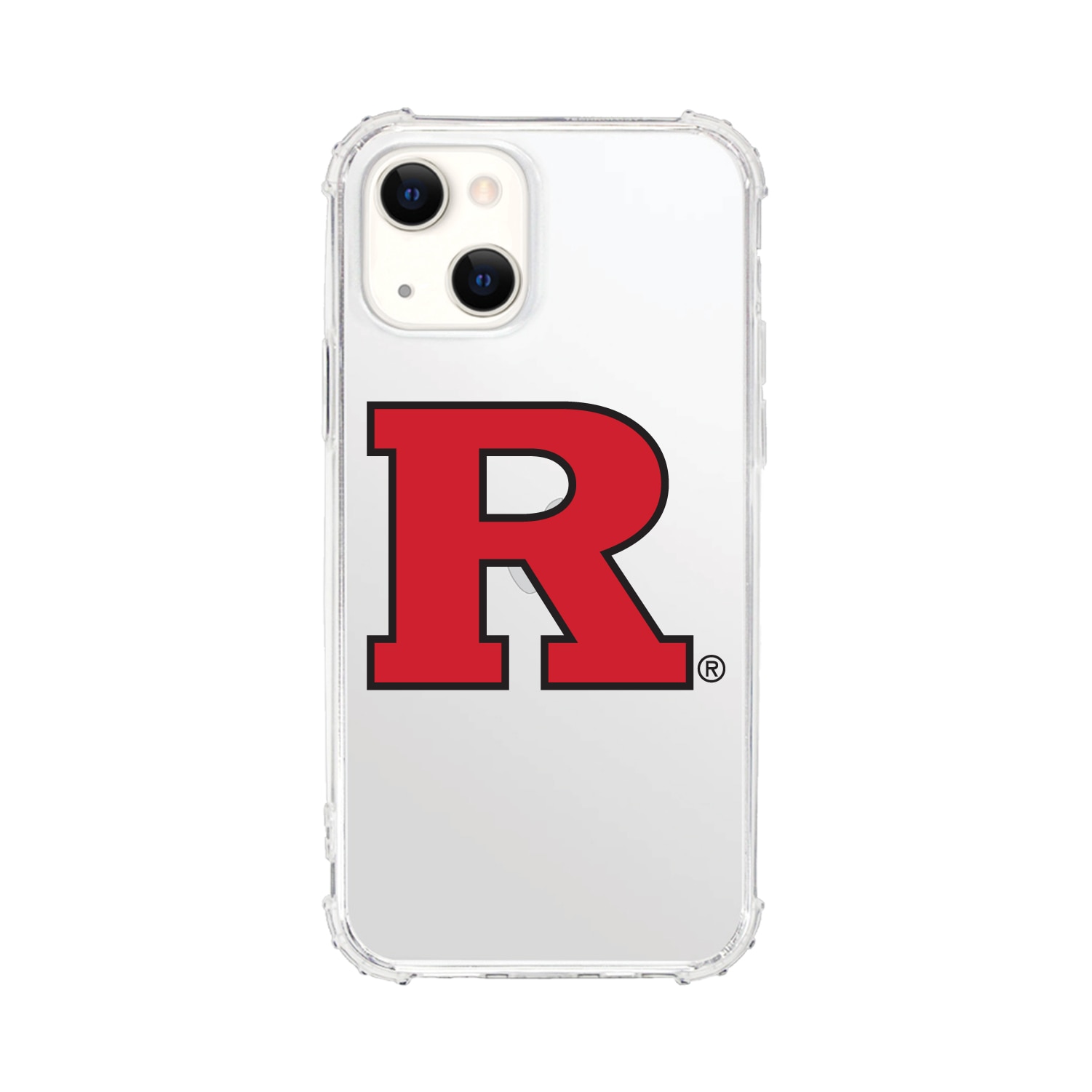 Rutgers University V3 - Clear Tough Edge Phone Case, Classic V1 - iPhone 14 Plus