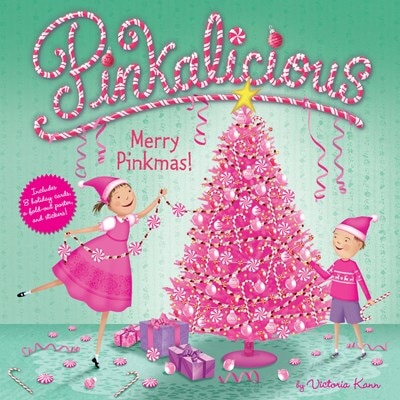 Pinkalicious: Merry Pinkmas: A Christmas Holiday Book for Kids [With Stickers and 8 Holiday Cards and Fold Out Poster]
