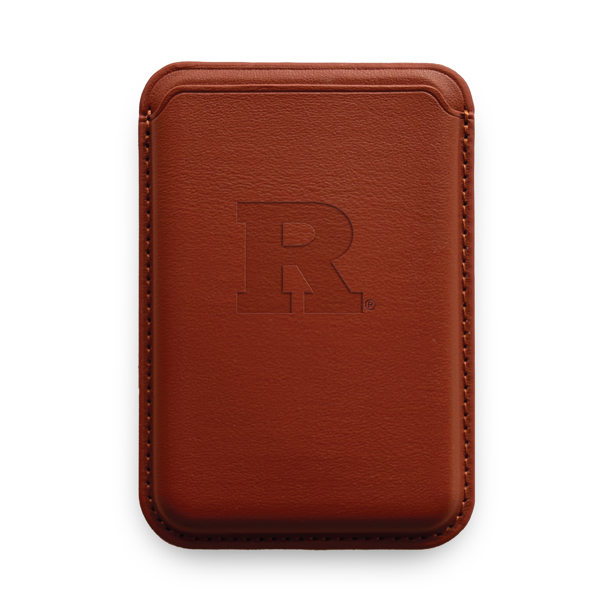 Monaco Leather Cellphone ID wallet with MagSafe Mahogany