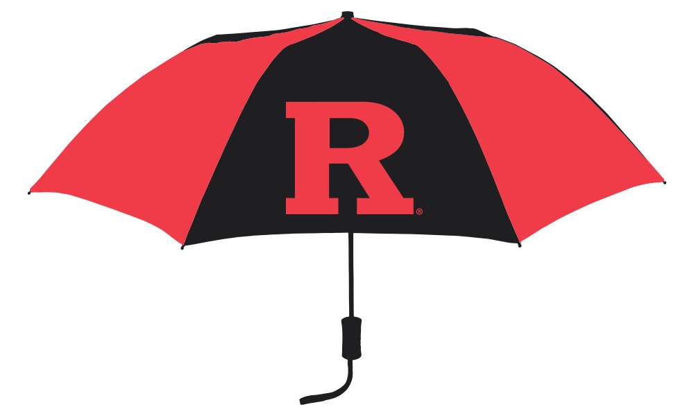 Rutgers Scarlet Knights "The Sport" 2-Tone Emblematic Umbrella Automatic Folding 48" Coverage