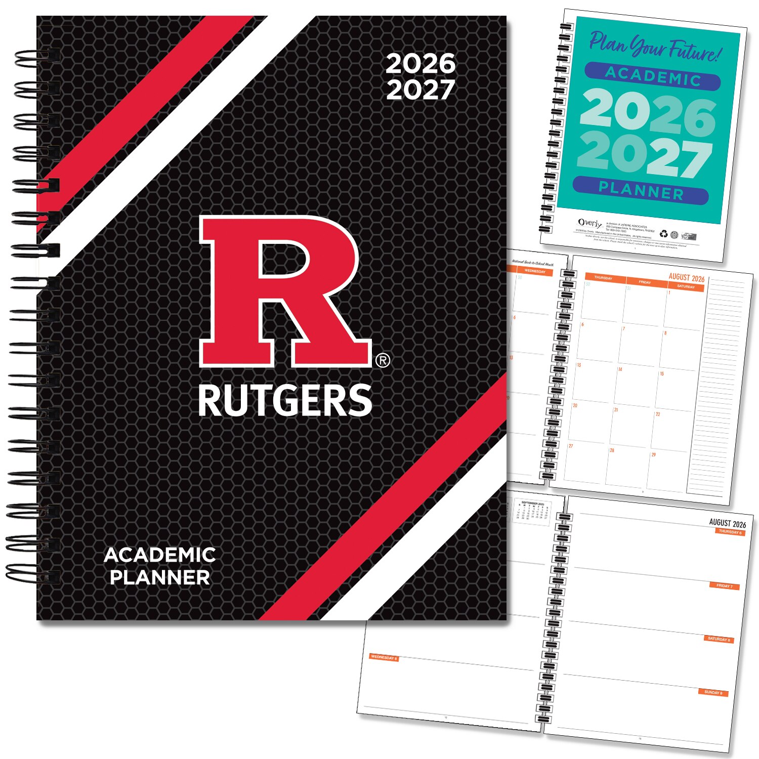 Spirit Wordmark Hard Cover Imprinted Planner 26-27 AY 7x9