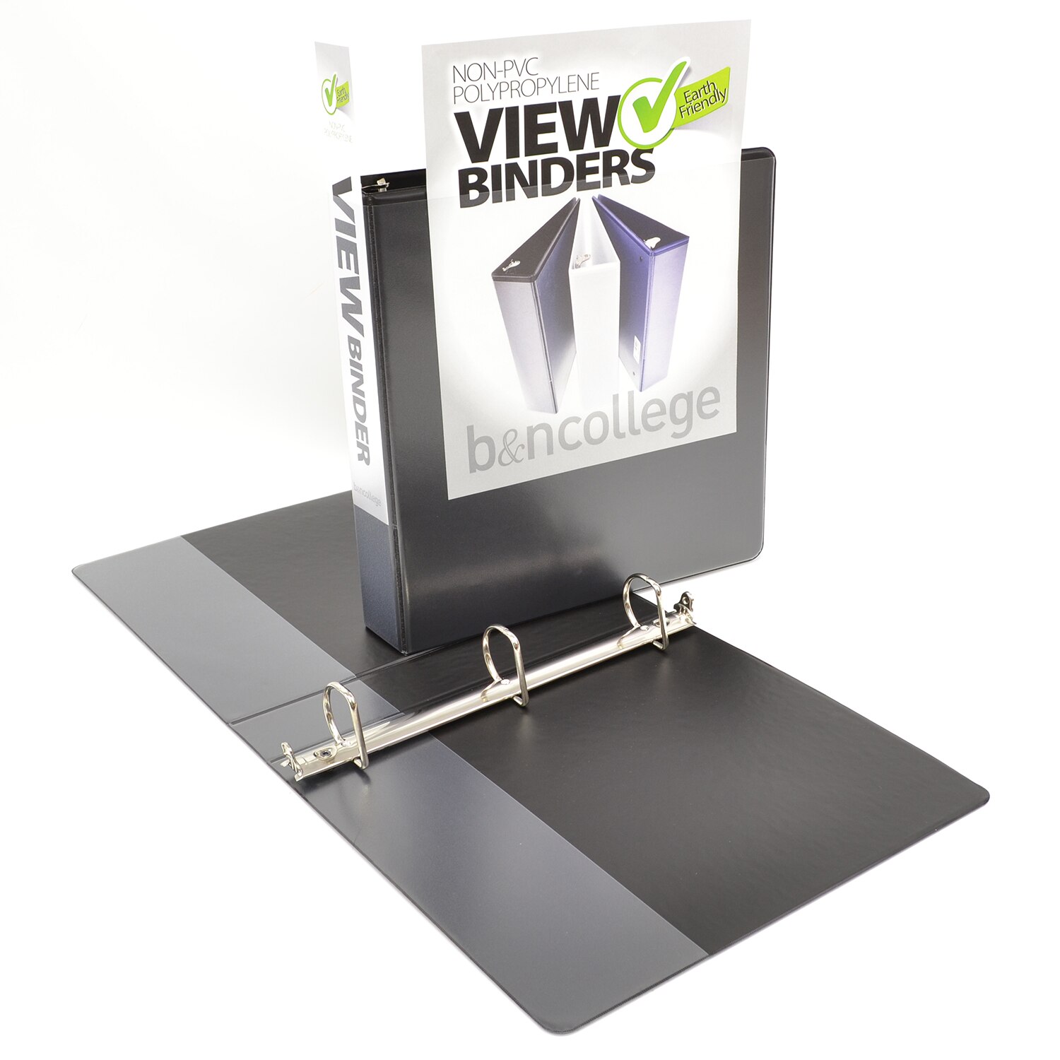 BINDER 1.5 PP ANGLE RING BLACK