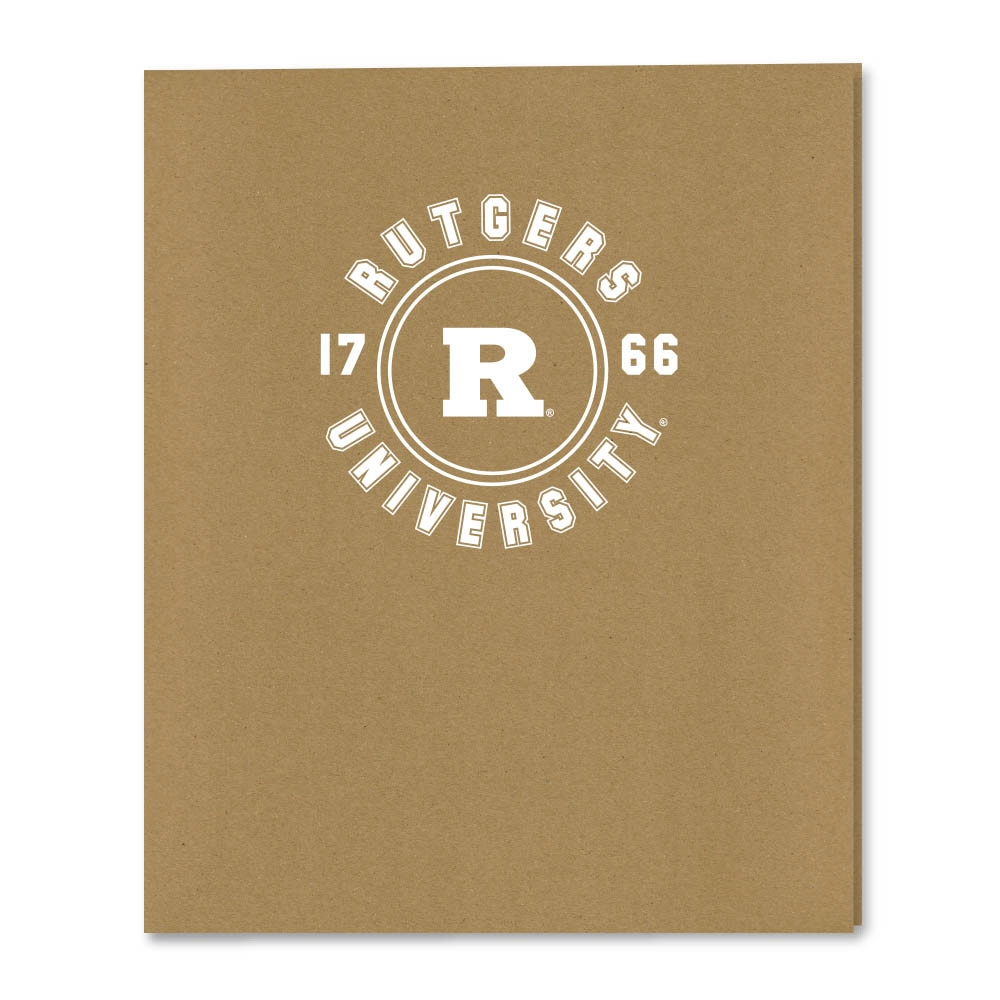 Recycled Emblematic Kraft 2 Pocket Folder, Classic