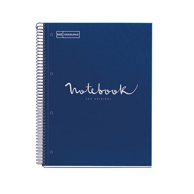 Emotions by Miquelrius 1 Sub Hardcover Notebook Cool Classic Navy