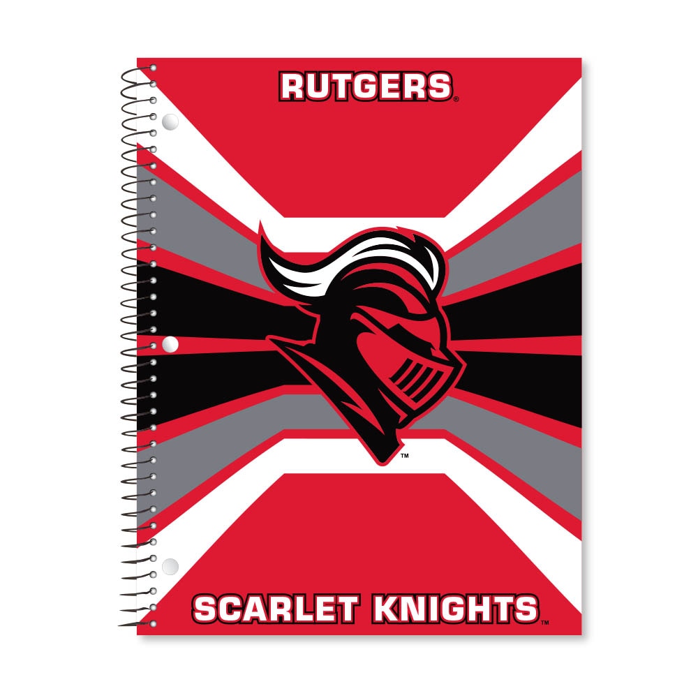 Digi Color Warp 1 Subject 11"x8.5" 70 Count College Ruled Spiral Notebook