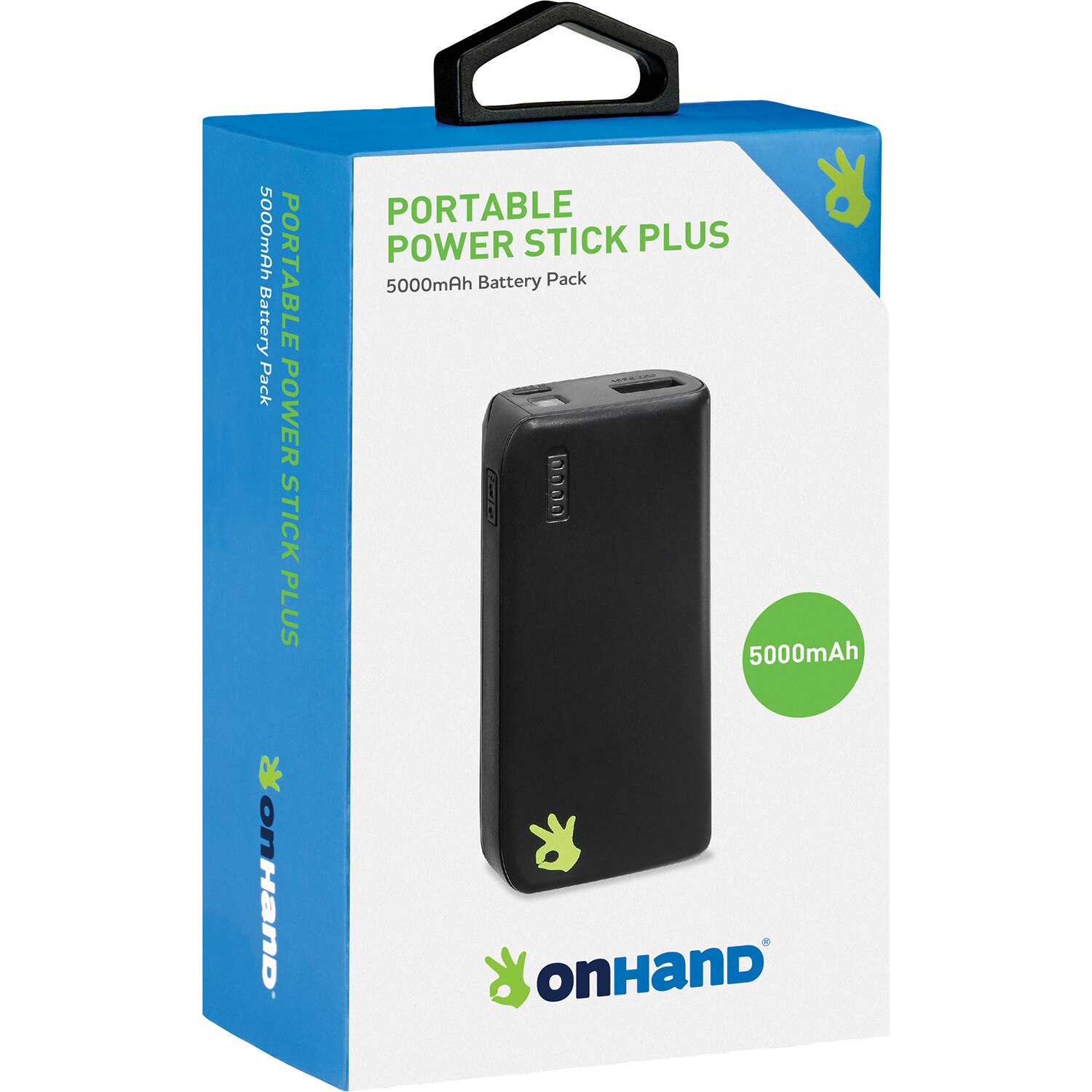 OnHand Portable Power Stick Plus 5000 mAh Black
