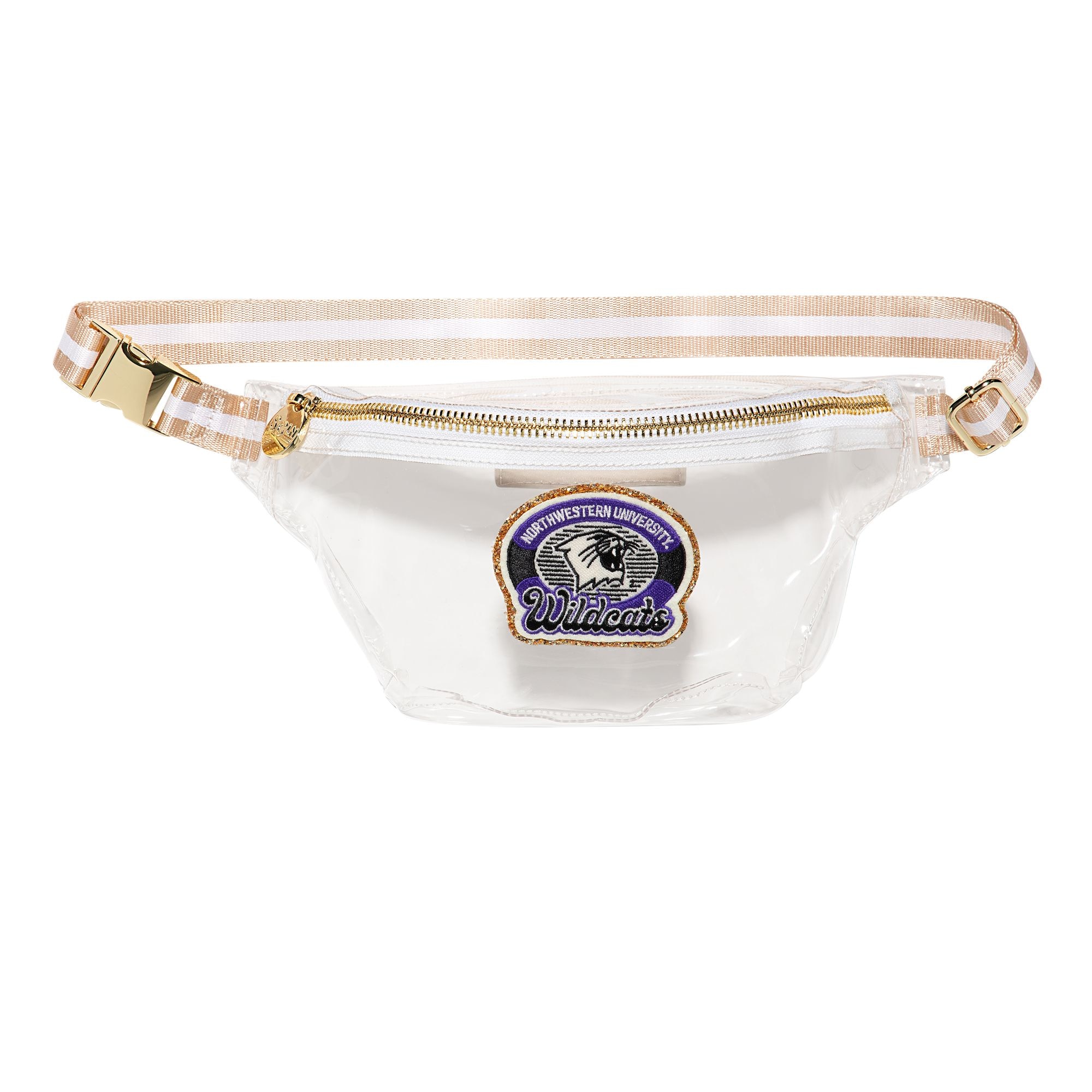 Northwestern Wildcats Clear Fanny Pack with Wildcats Patch