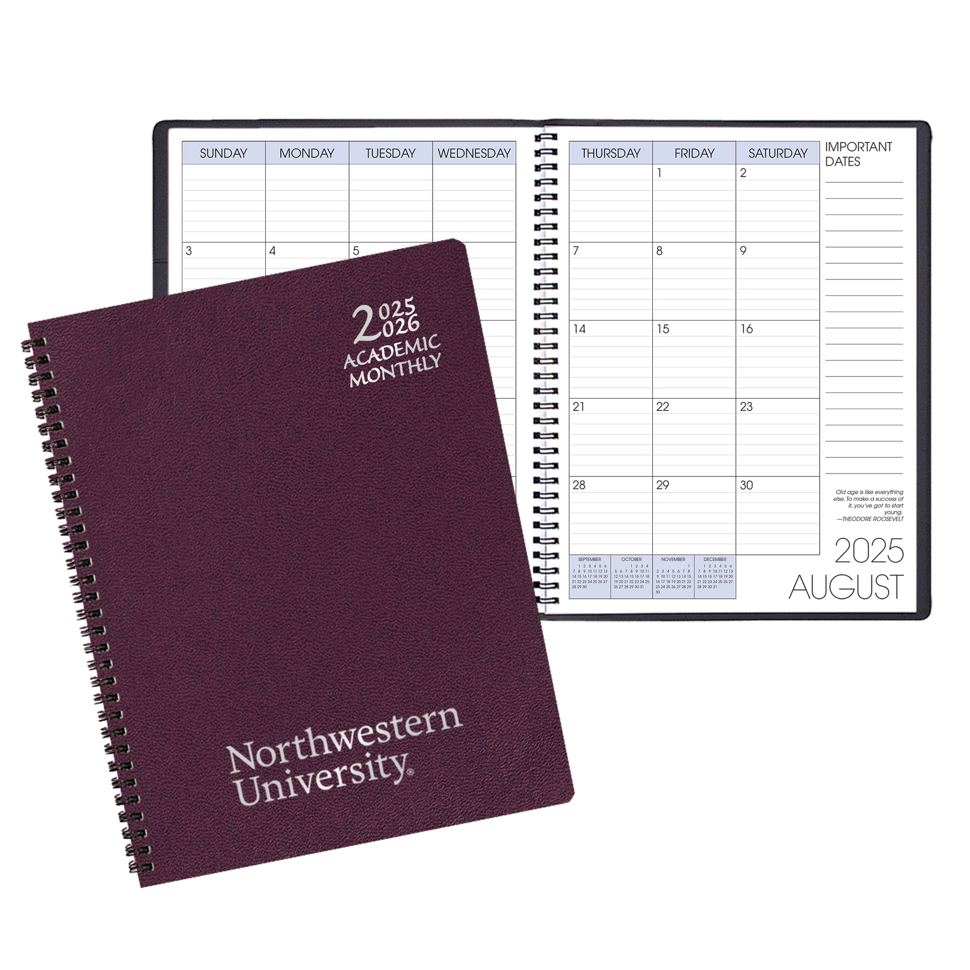 Payne 25-26 Imprinted Academic Monthly Planner 8.5"x11"
