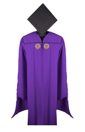 NORTHWESTERN OH MASTER CAP AND GOWN SET