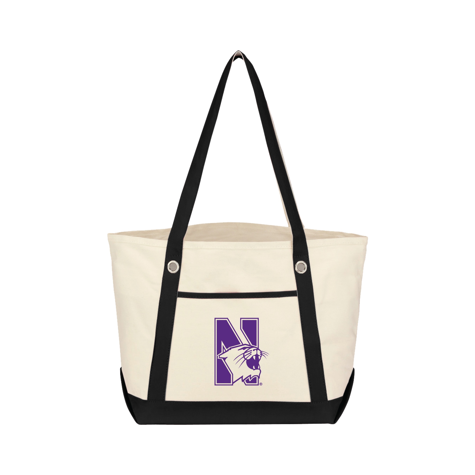 Northwestern Wildcats CTKME Medium 12oz Canvas Boat Tote