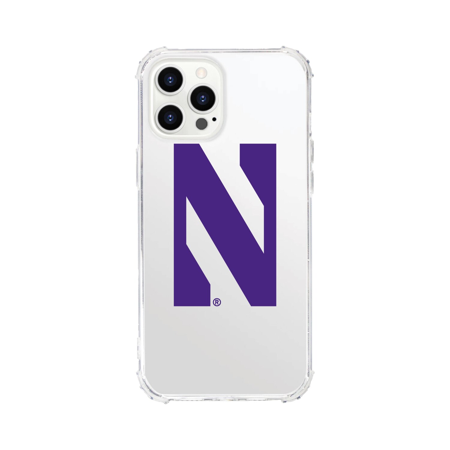 Northwestern University- Clear Tough Edge Phone Case, Classic - iPhone 15