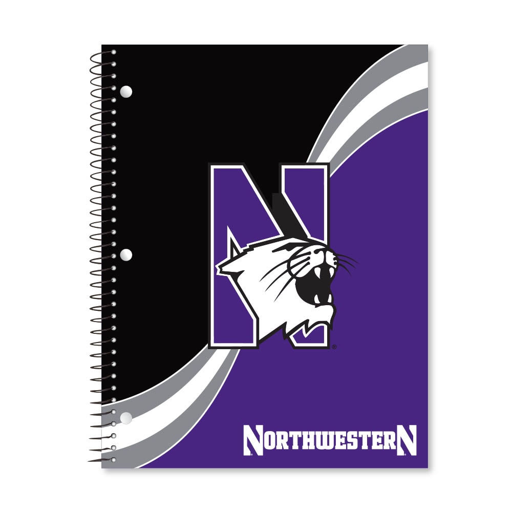 Digi Curve Divide 1 Subject 11"x8.5" 70 Count College Ruled Spiral Notebook