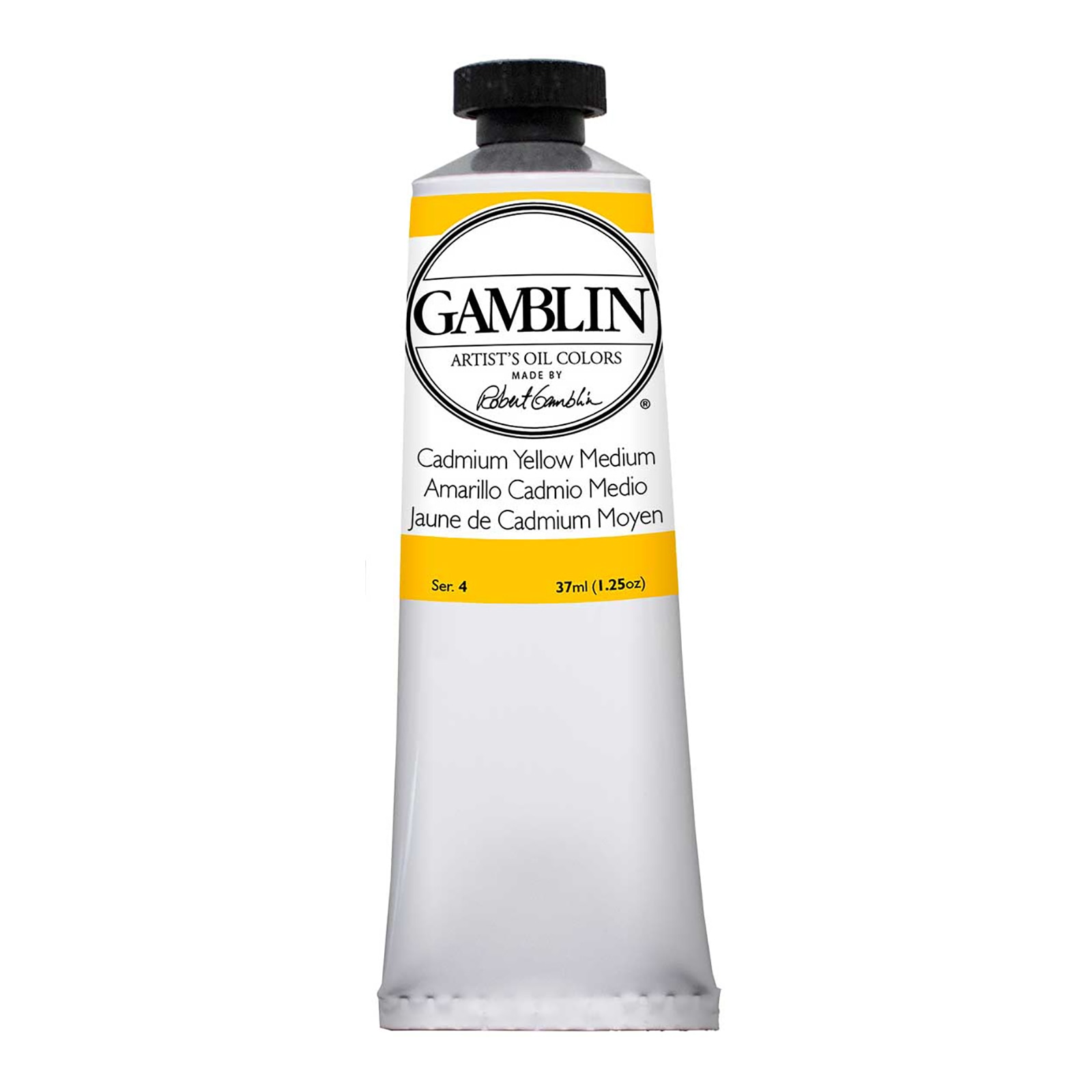 Gamblin Artist Grade Oil Color, 37ml, Cadmium Yellow Medium