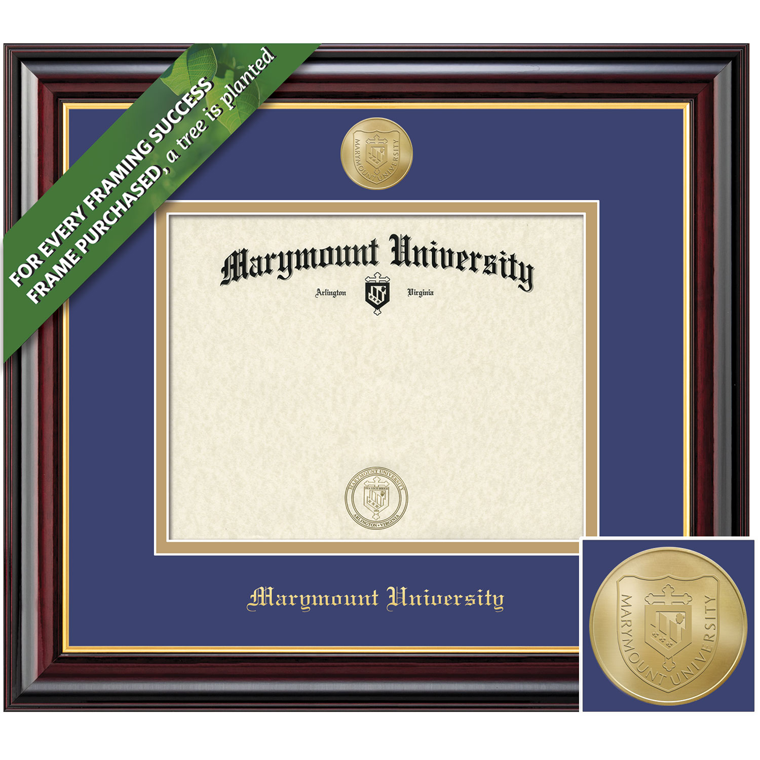 Framing Success 11x14 Gold Medallion Bachelors, Masters, PhD Windsor Diploma Frame