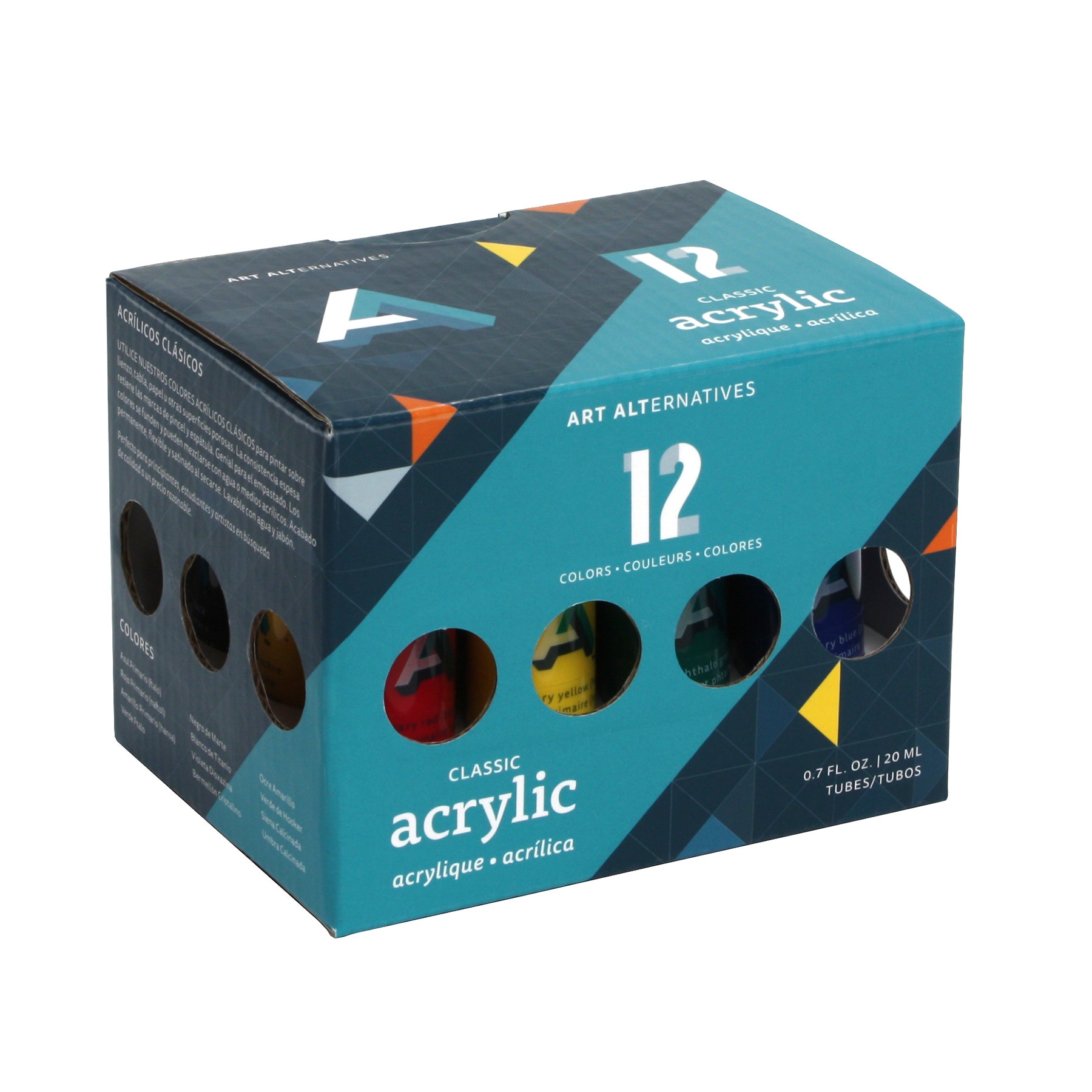 Art Alternatives Studio Acrylic, 12 Color Set