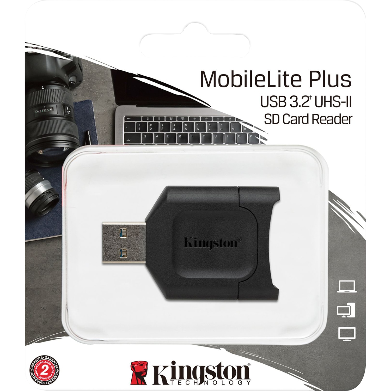 MobileLite Plus USB-A SDHC/SDXC Card Reader Black
