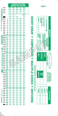 Scantron Form 883  E