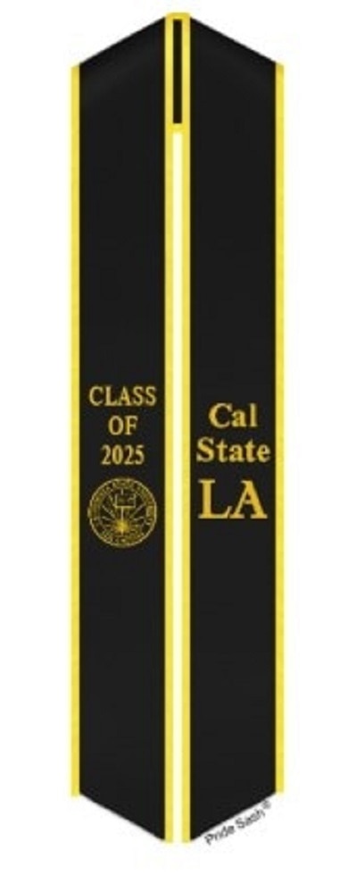 2025 Black Satin Sash