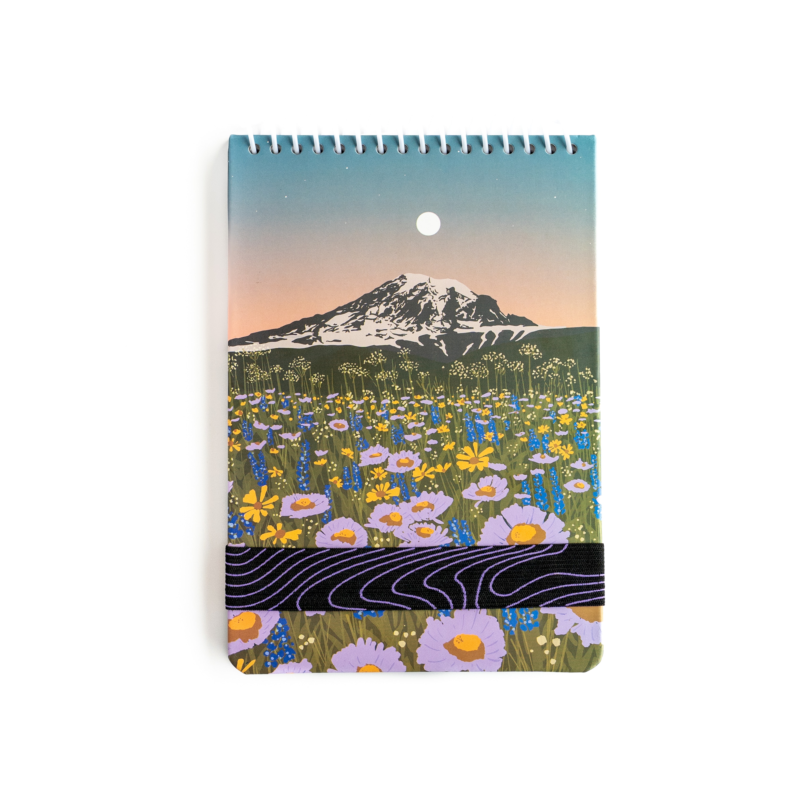 Mountain Flowers soft coil notepad