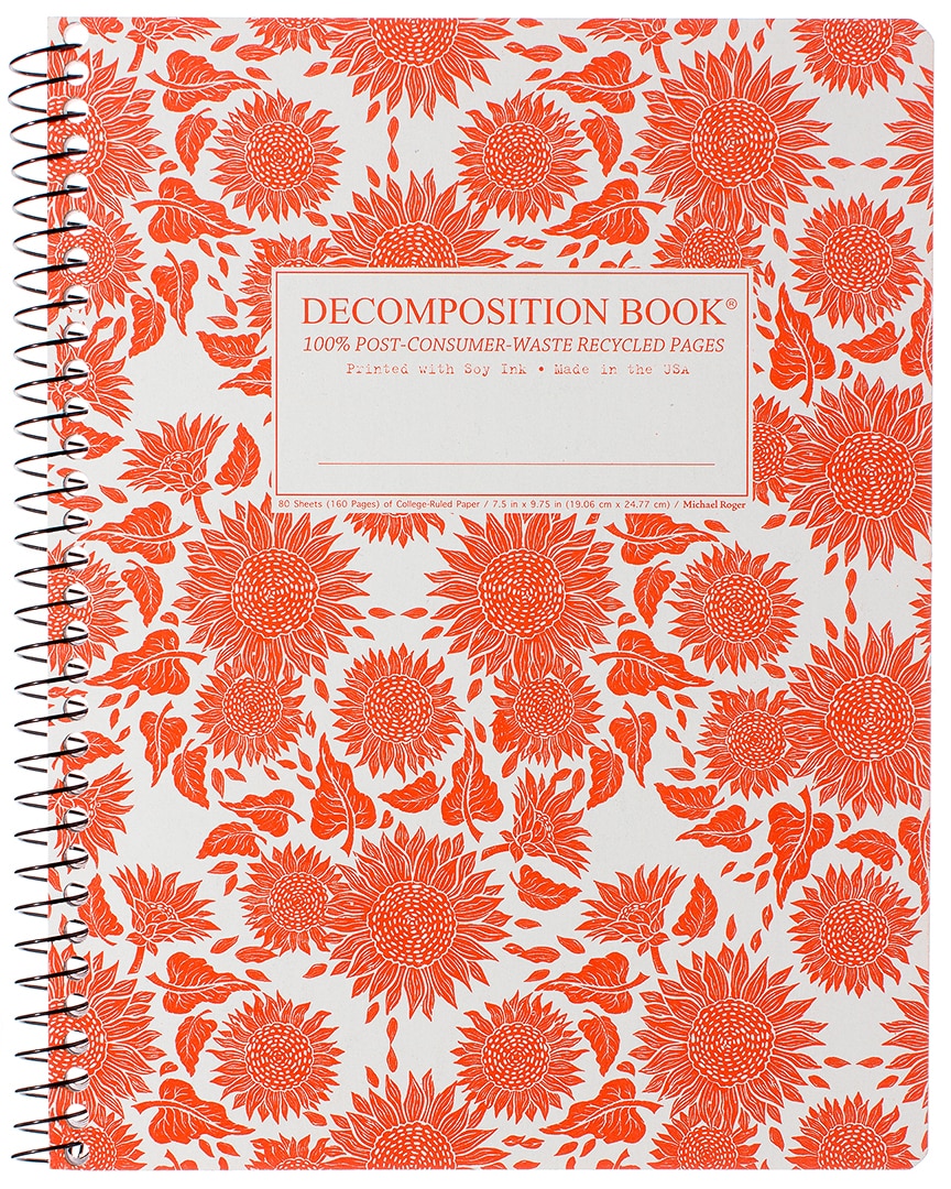 Michael Roger Sunflower Coilbound Decomposition Book