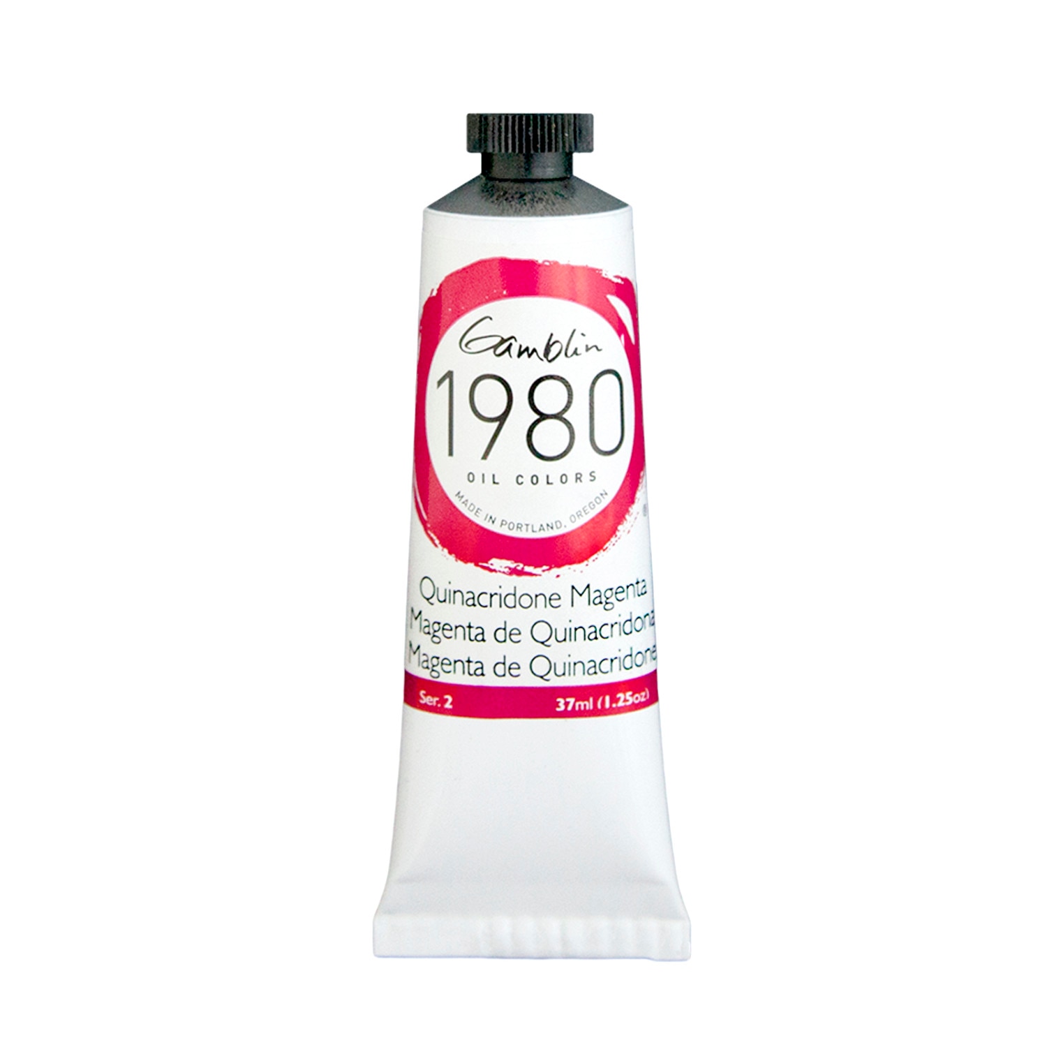 Gamblin 1980 Oil Color, 37ml, Quinacridone Magenta