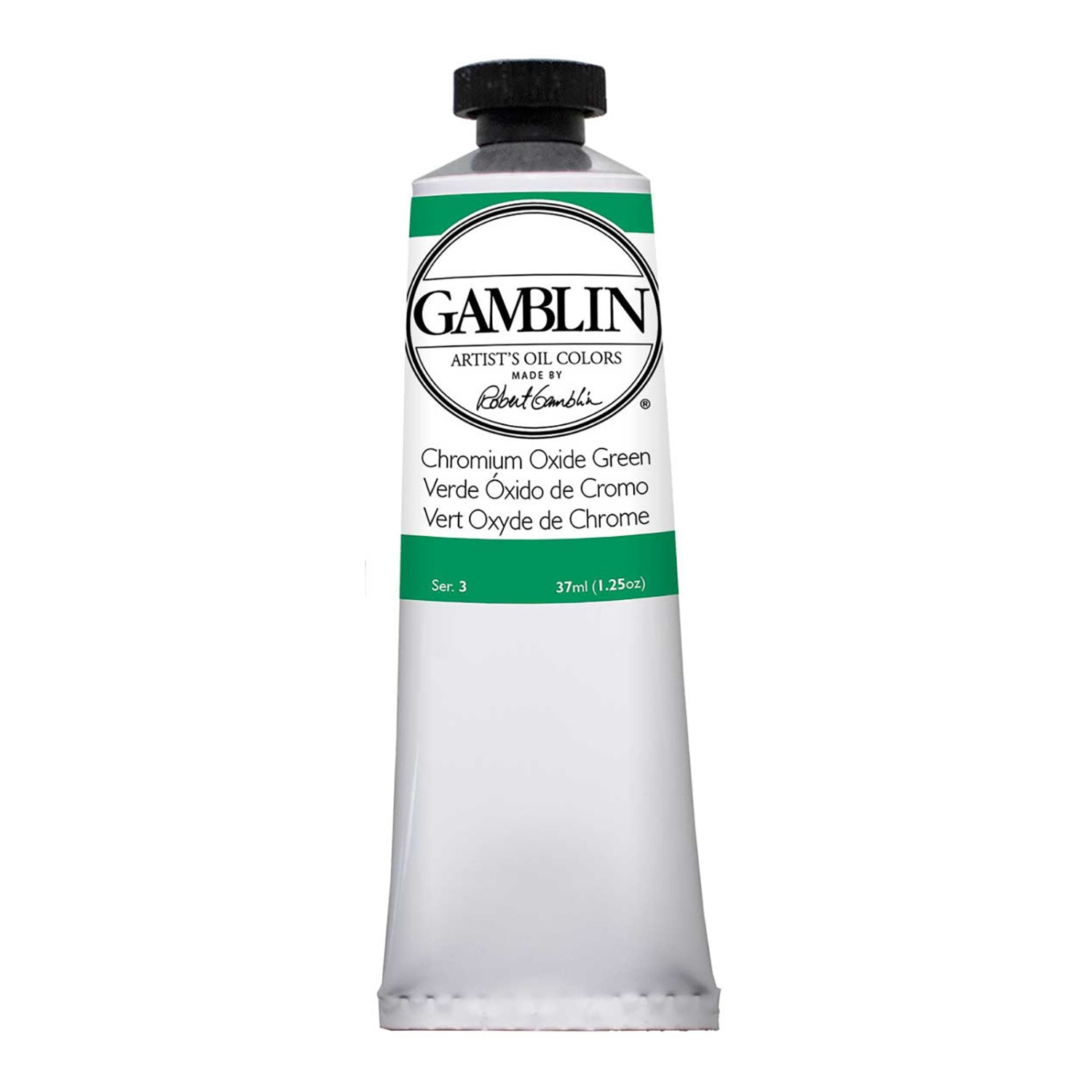 Gamblin Artist Grade Oil Color, 37ml, Chromium Oxide Green