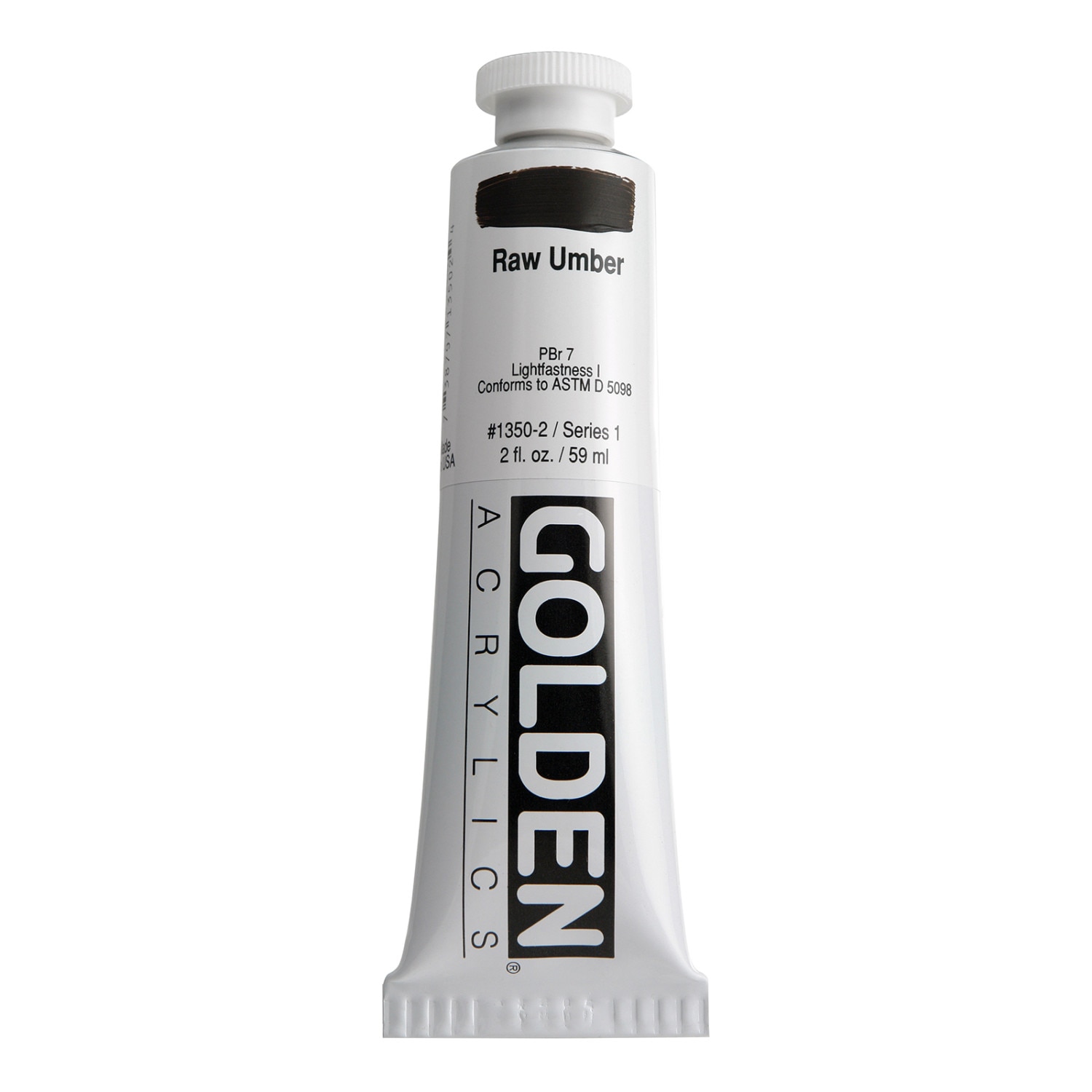 Golden(R) Heavy Body Acrylic, 2 oz., Raw Umber