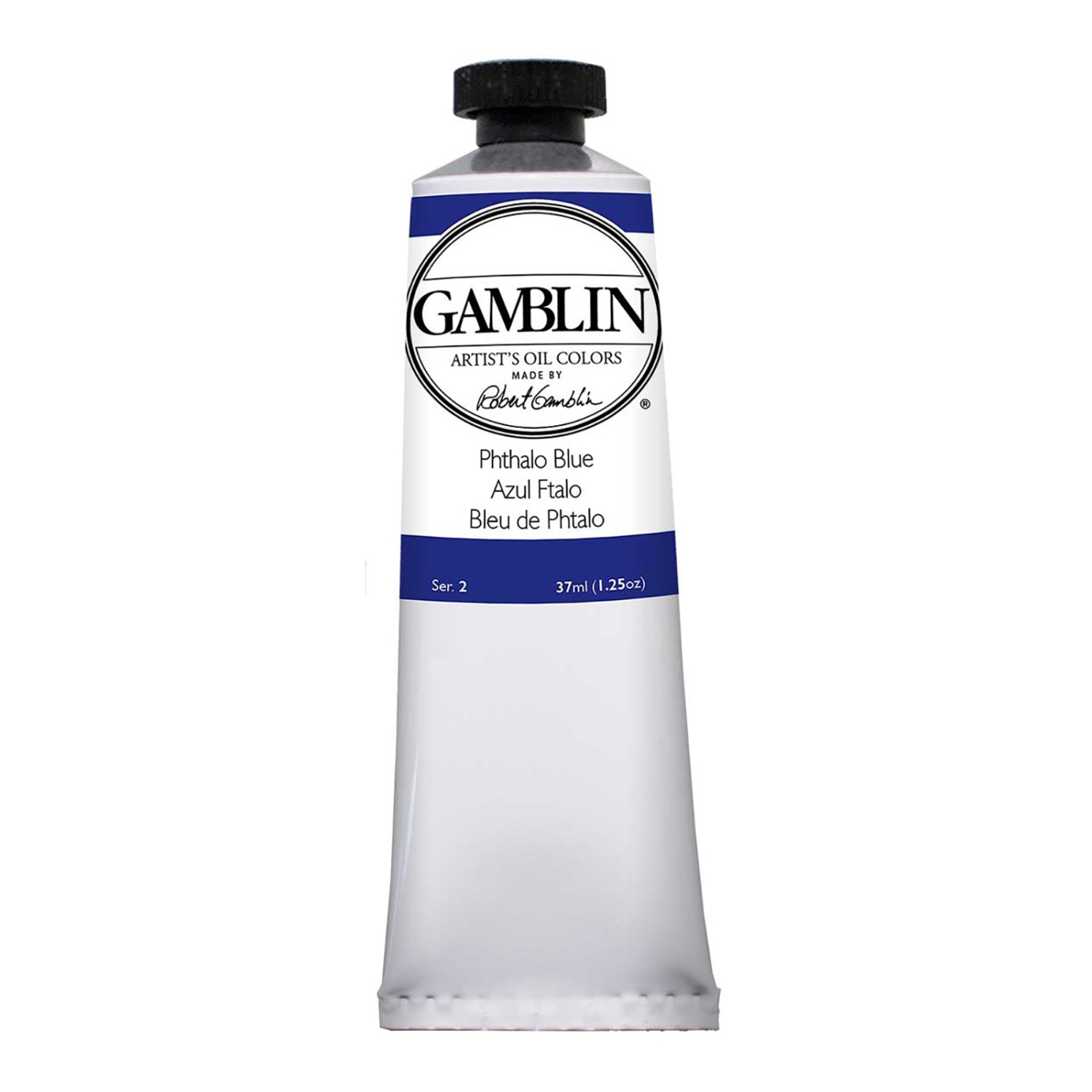 Gamblin Artist Grade Oil Color, 37ml, Phthalo Blue