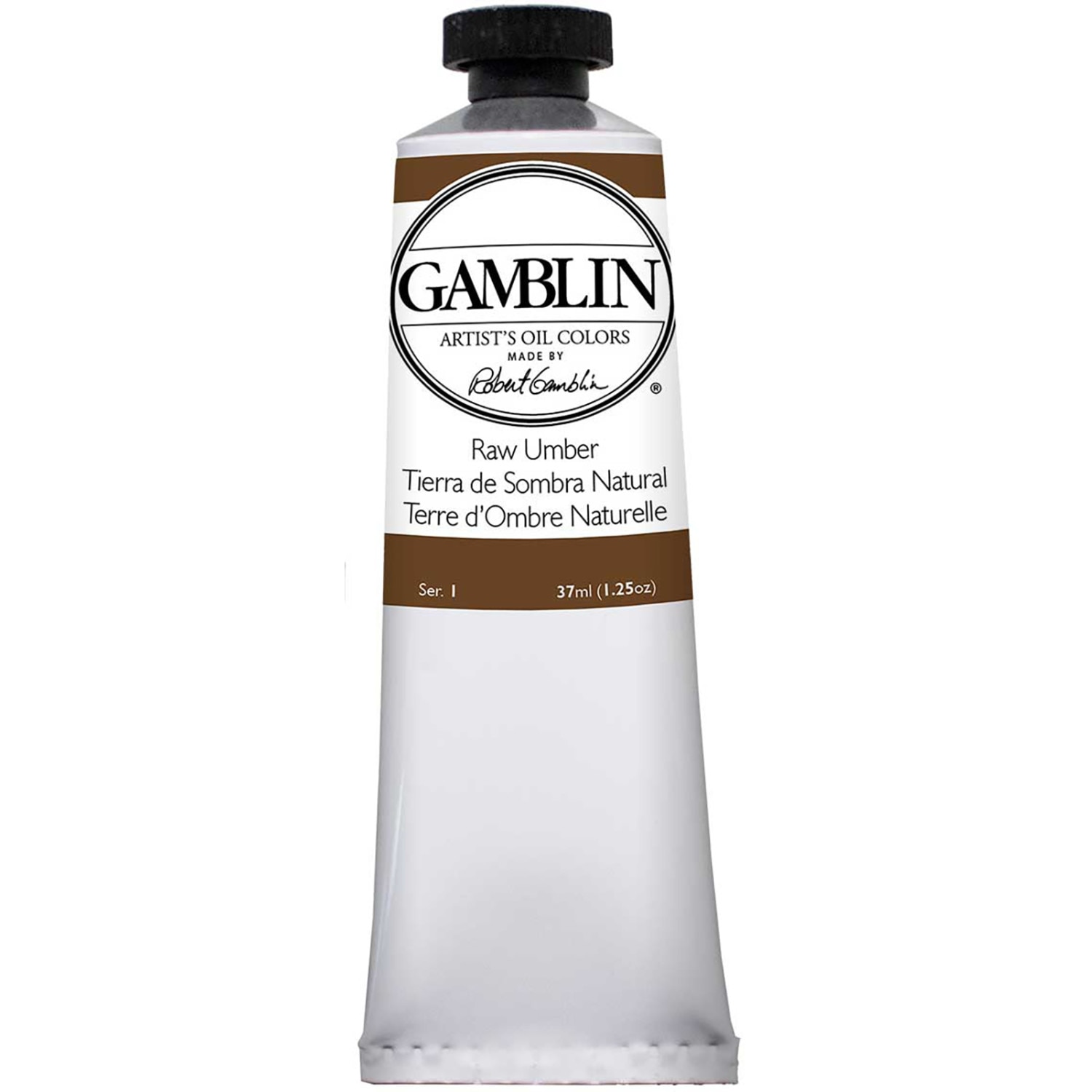 Gamblin Artist Grade Oil Color, 37ml, Raw Umber