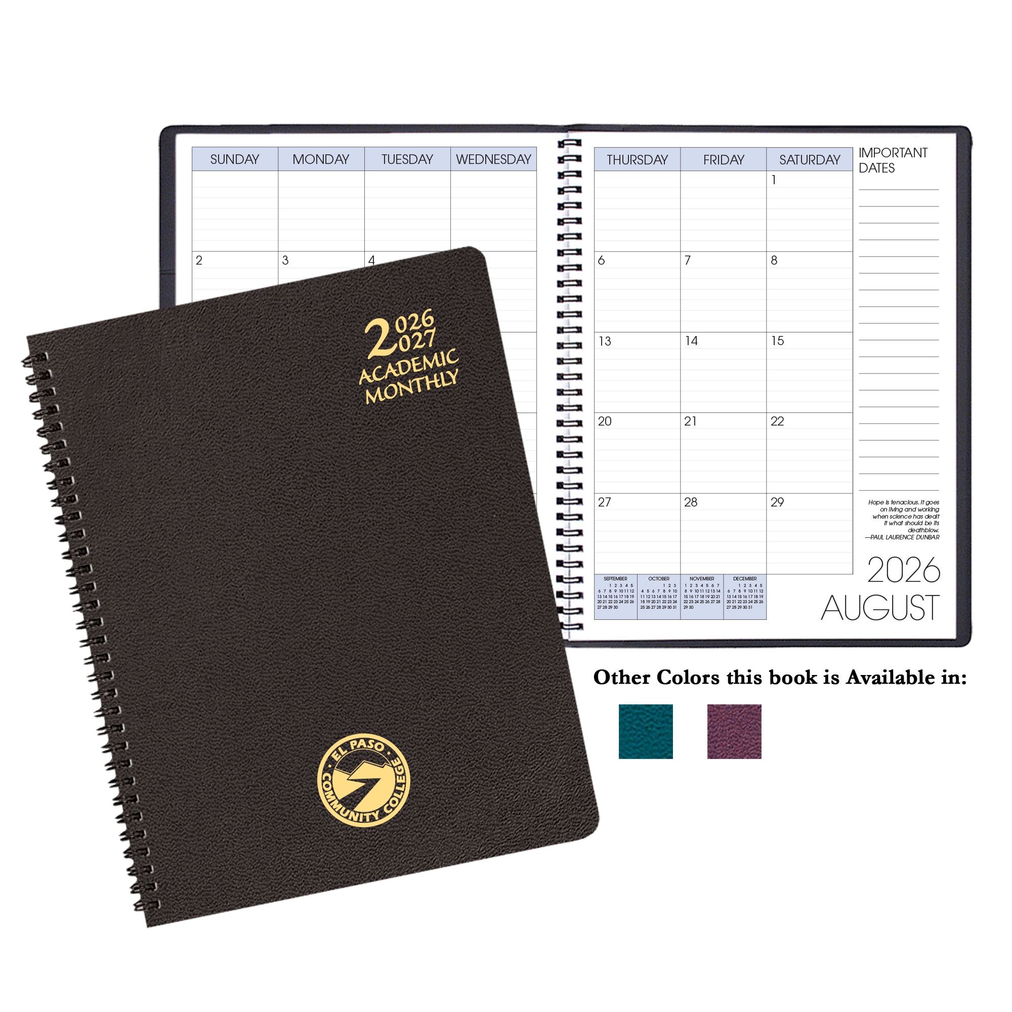 Payne '26-'27 Imprinted Academic Monthly Planner