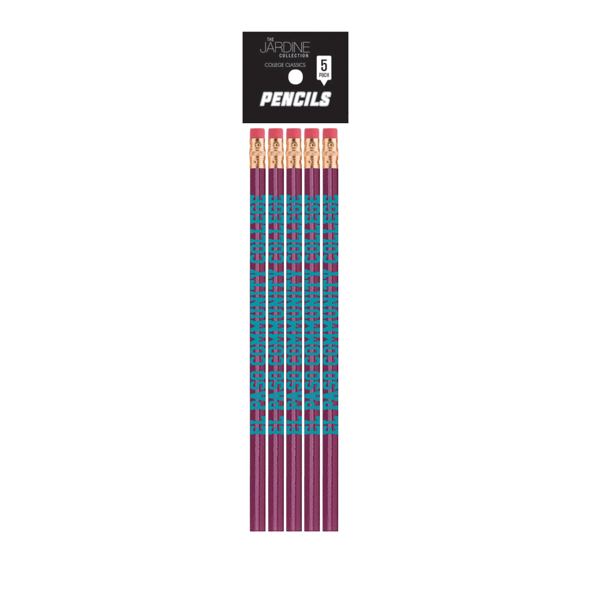 Emblematic Pencil 5pk School Name