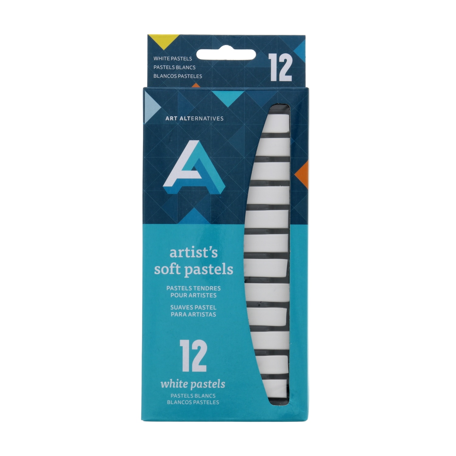 Art Alternatives Artist Soft Pastel Set, 12-Pieces, White