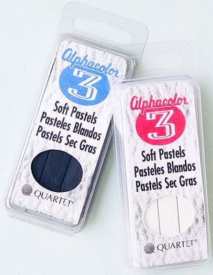 Quartet Alphacolor Square Pastel Set, 3/Pkg., White