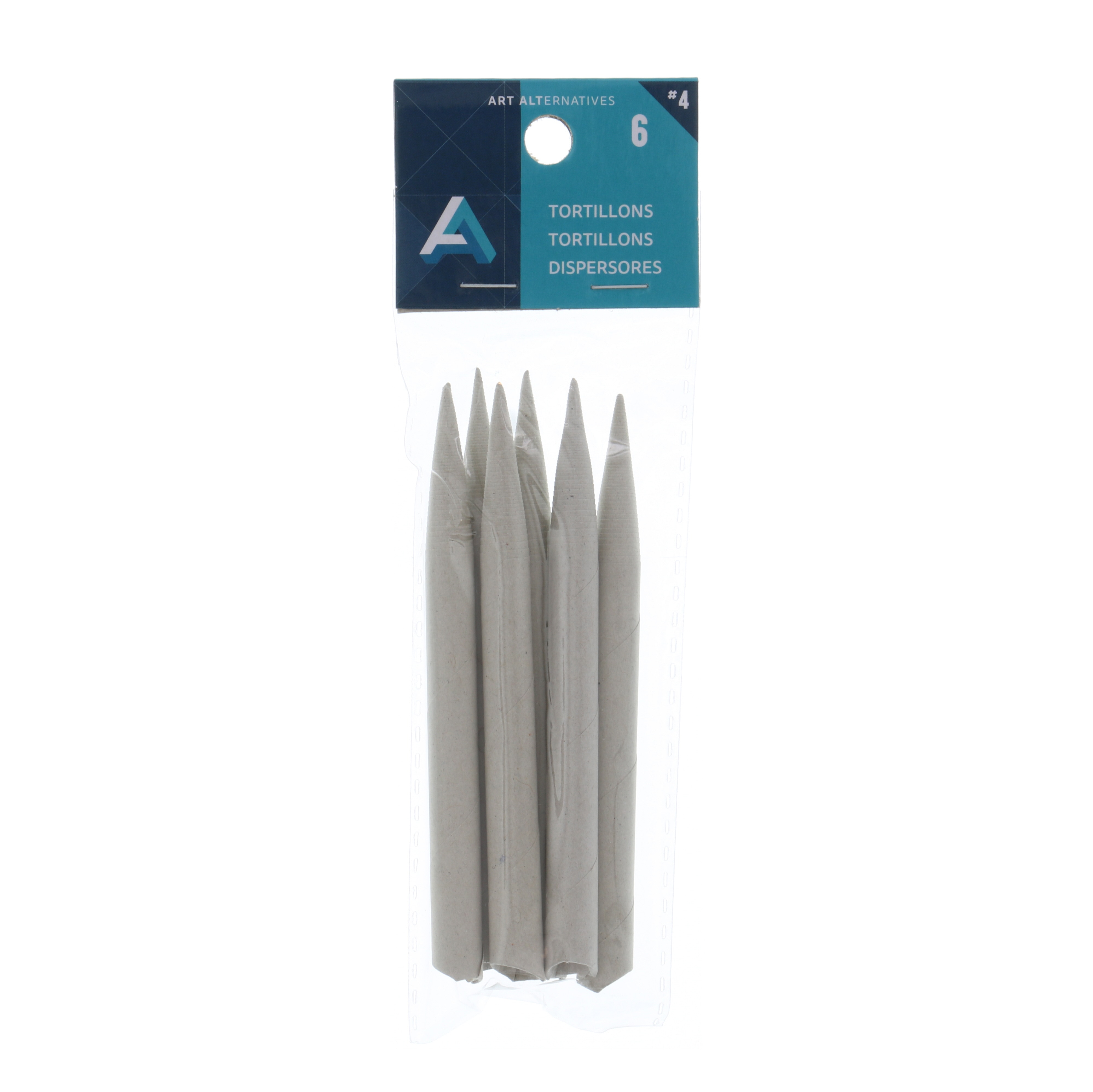 Art Alternatives Tortillons, Large, 6/Pkg., 5/16"