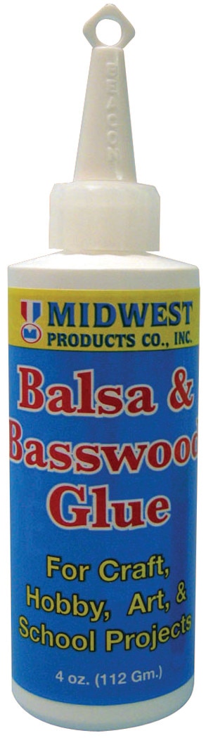 Midwest Balsa & Basswood Glue, 4 oz.