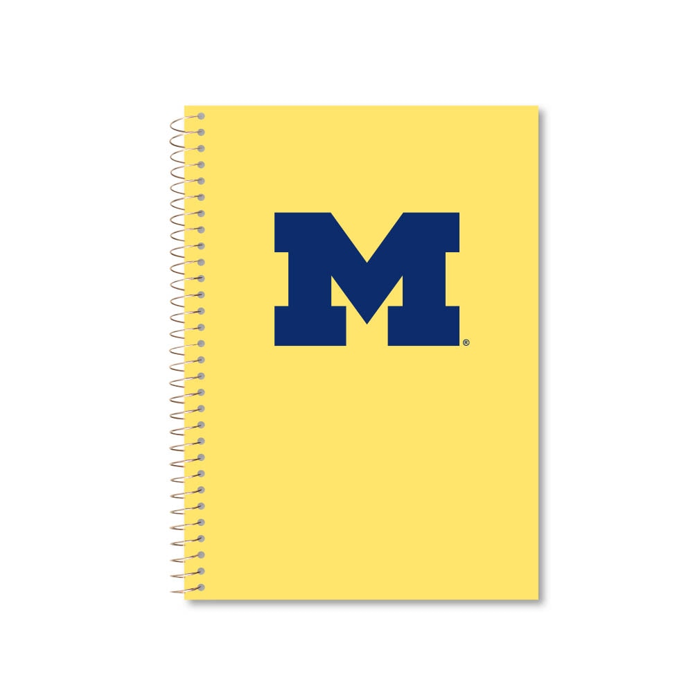 Roaring Premium 3 Subject 9.5 x 6.5 Notebook, College Ruled 20lb Paper, Pressboard Foil Cover