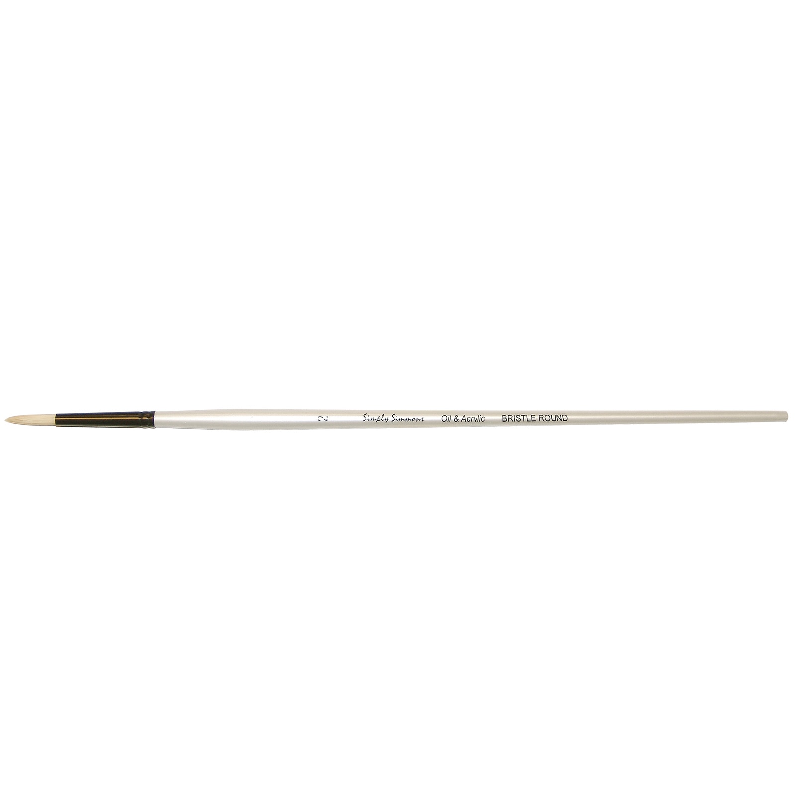 Robert Simmons Simply Simmons Long Handle Brush, Bristle Round, 2