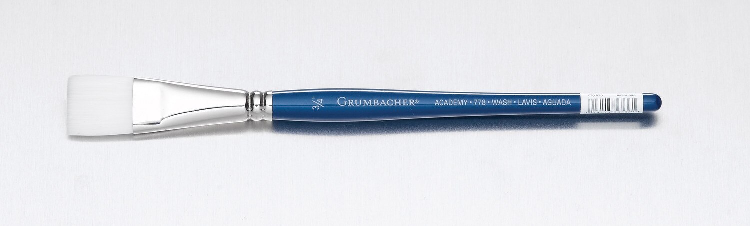 Grumbacher Academy Watercolor Brush, Wash, 3/4"