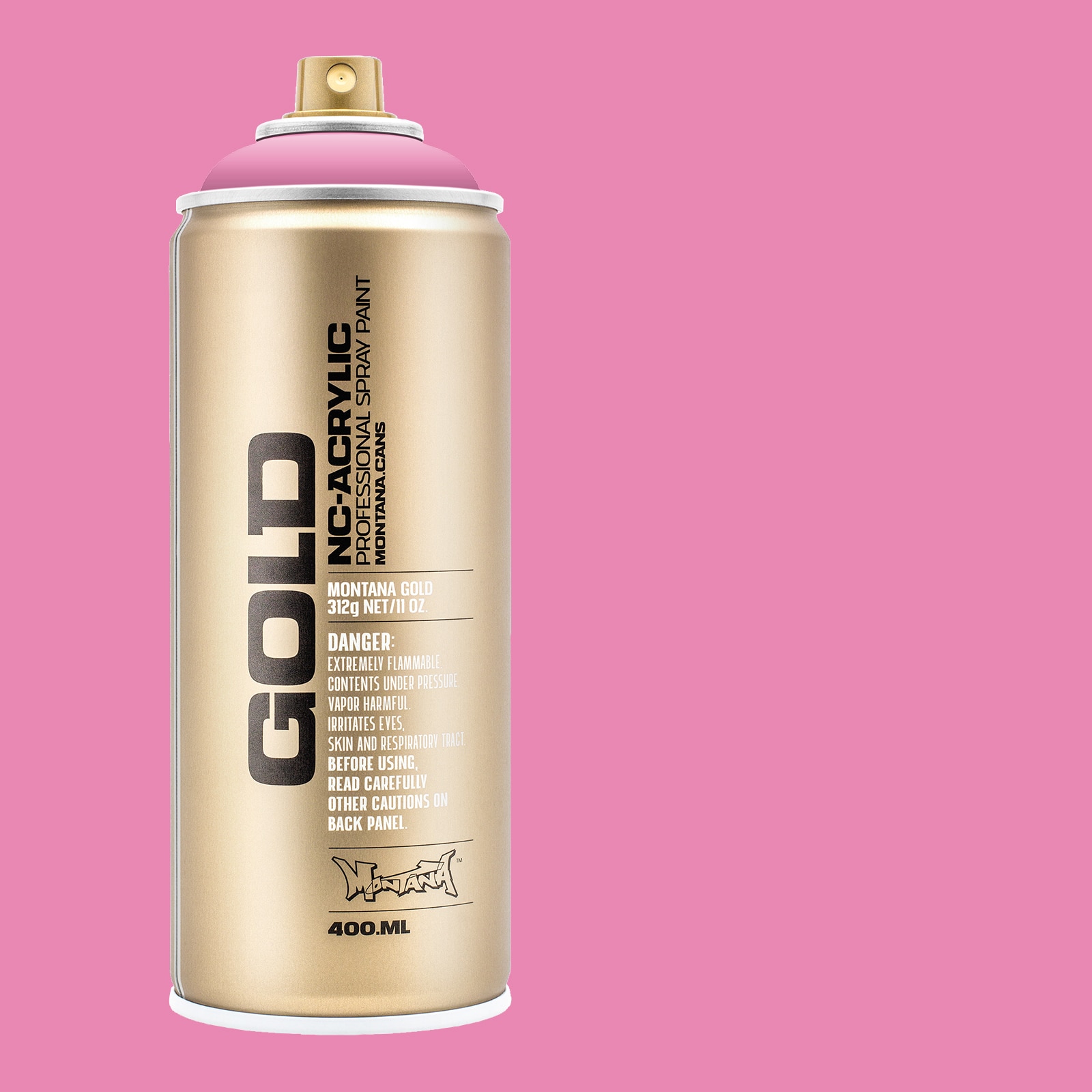 Montana Cans GOLD Spray Paint, 400ml, Shock Light Pink