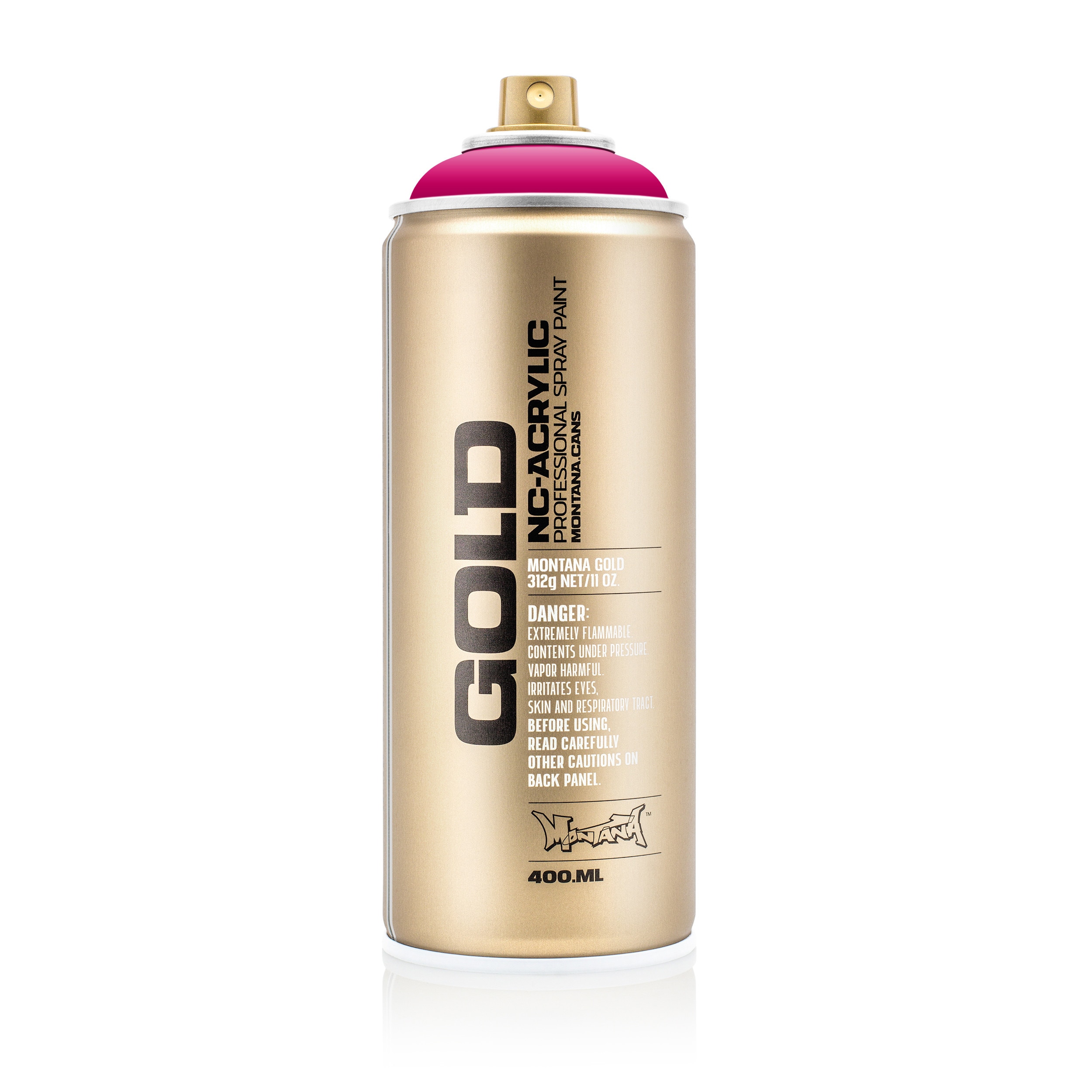 Montana GOLD Spray Color, 100% Magenta - 400ml Spray Can