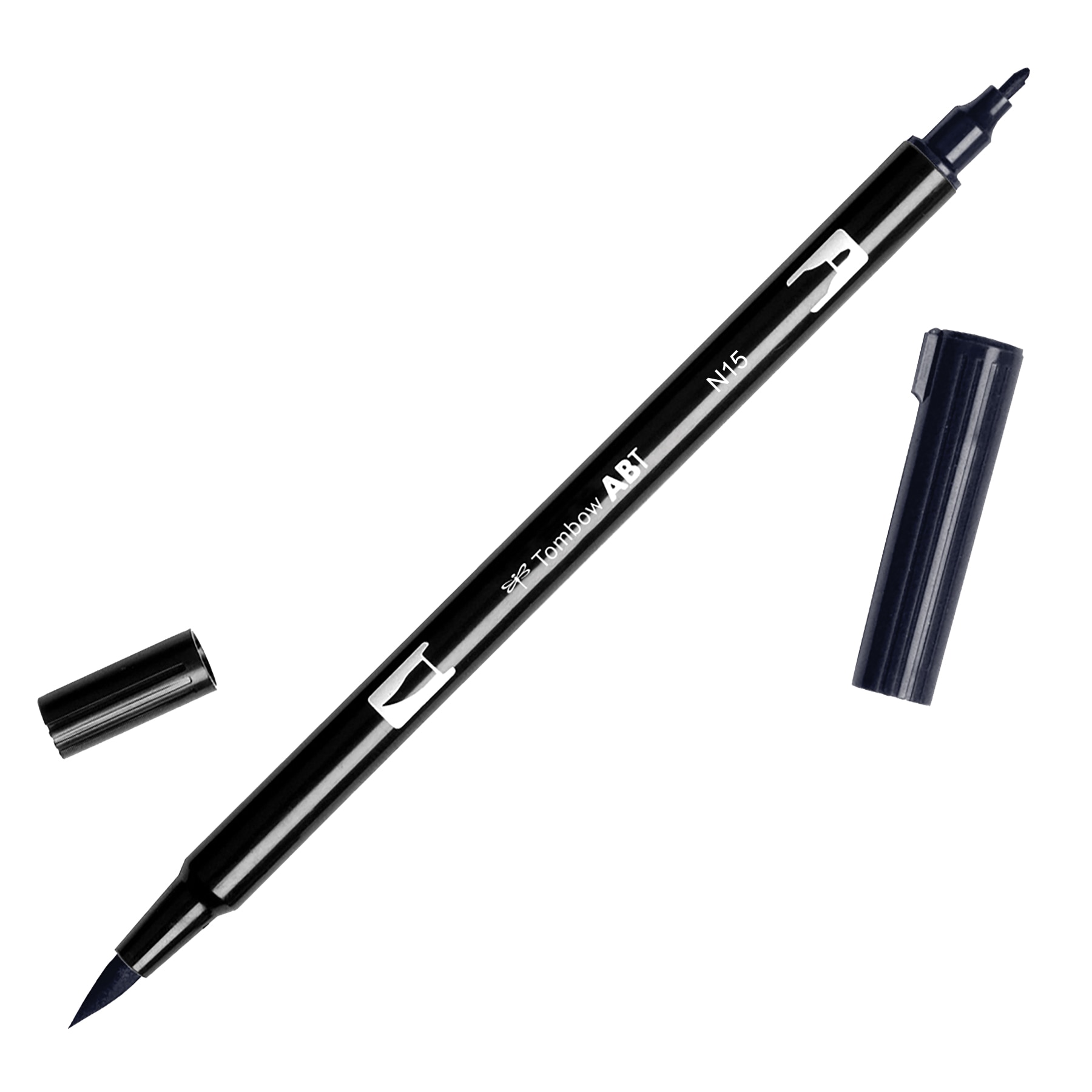 Tombow Dual Brush-Pen, Black #N15