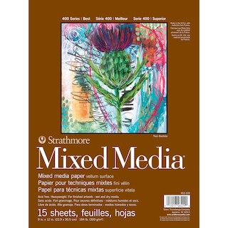 Strathmore Mixed Media Paper Pad, 400 Series, 9