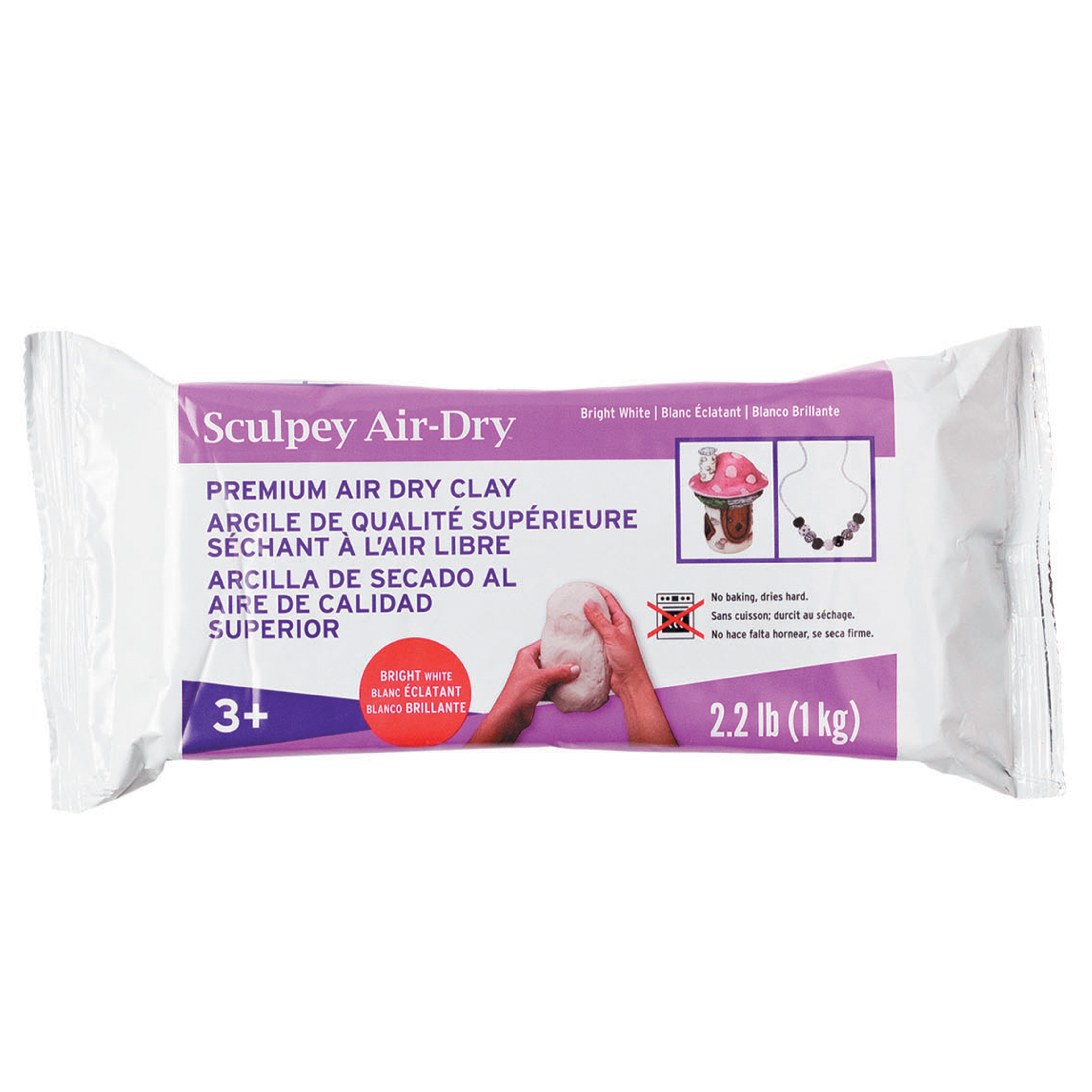 Sculpey Model Air Modeling Clay, White