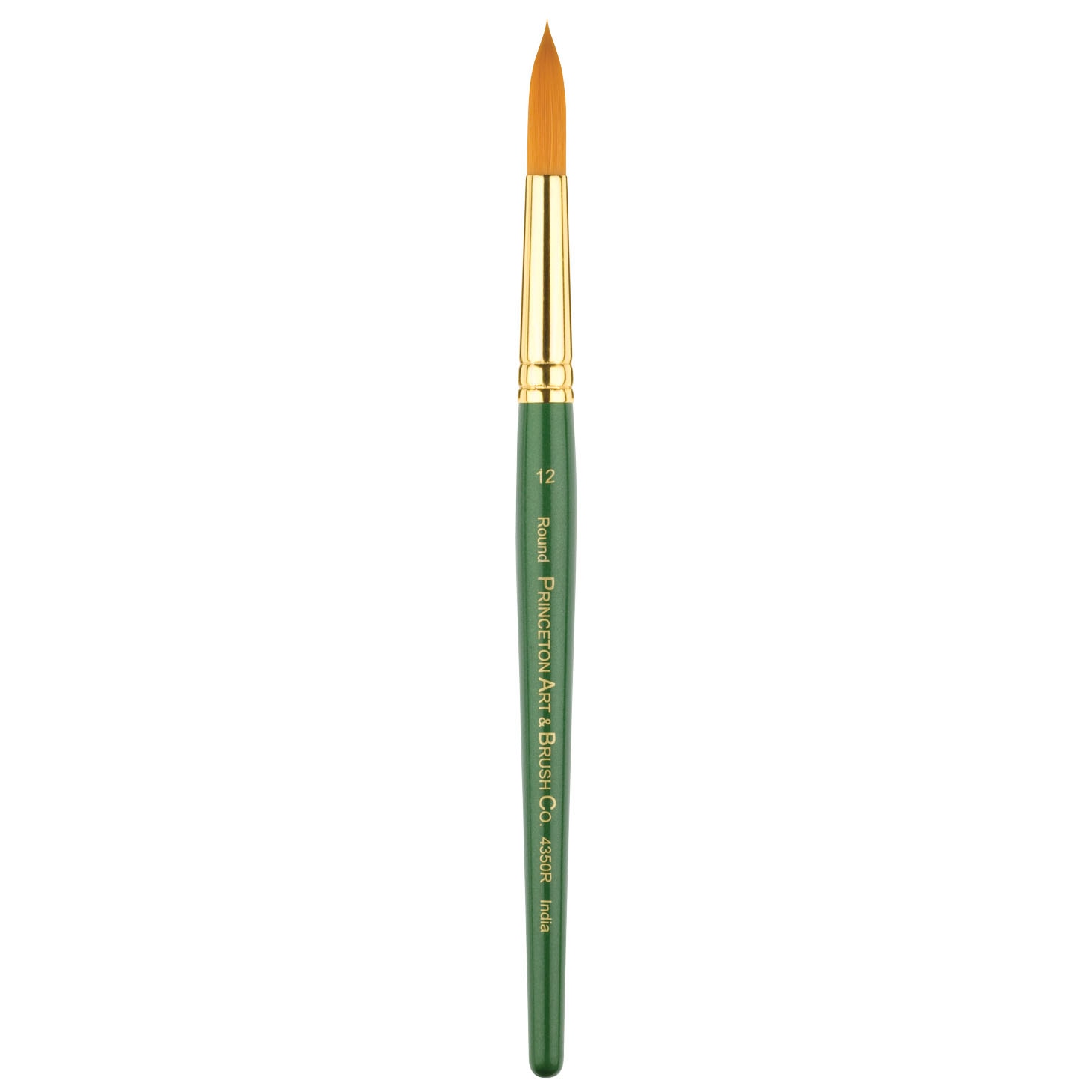 Princeton Brush Lauren Golden Synthetic Watercolor & Acrylic Brush, Round, 12