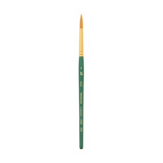 Princeton Brush Lauren Golden Synthetic Watercolor & Acrylic Brush, Round, 8