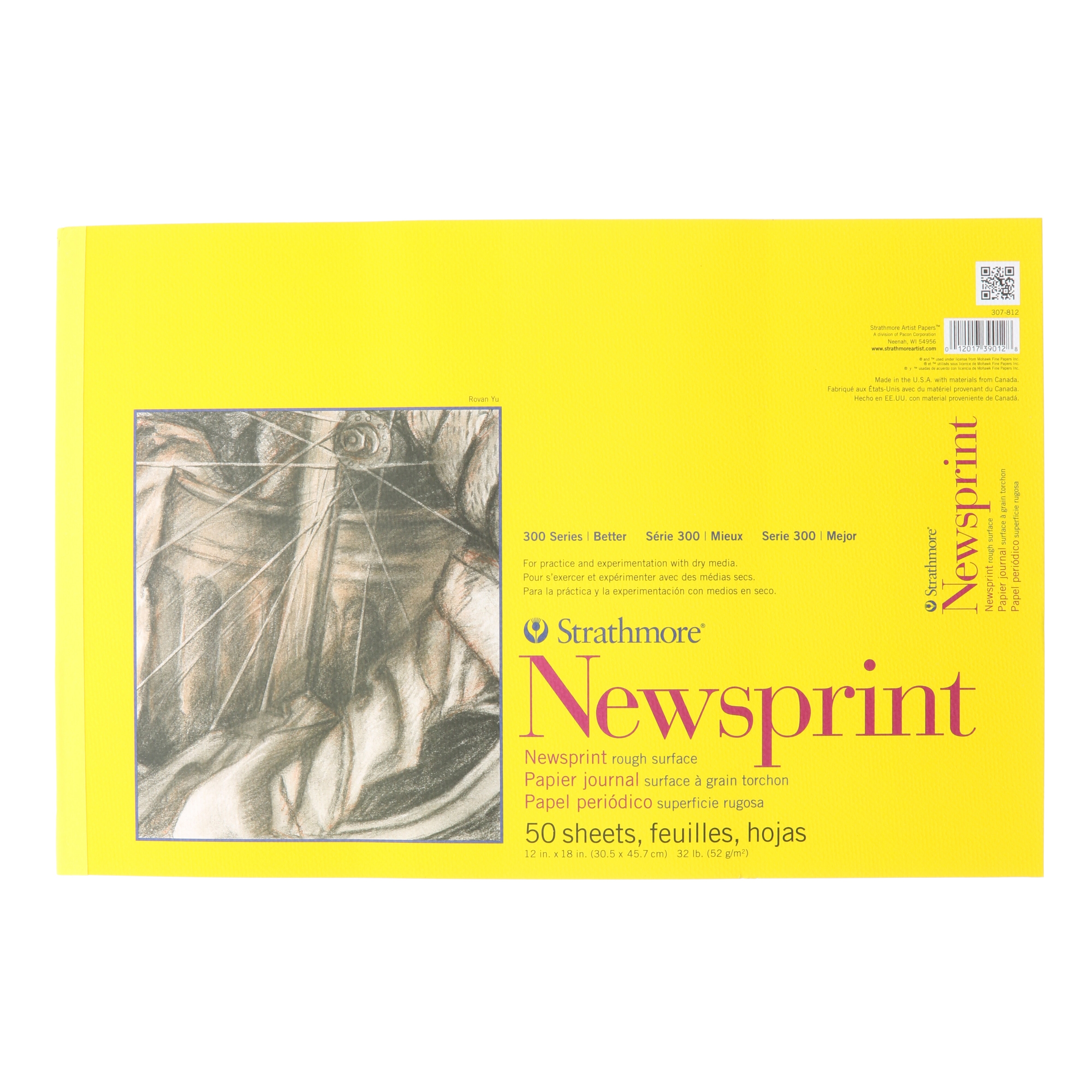 Pad-Sm Newsprint 12X18 Putty
