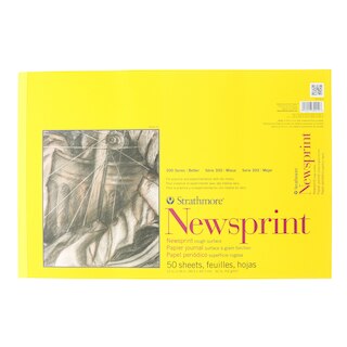 Pad-Sm Newsprint 12X18 Putty