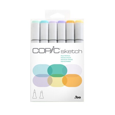 Copic(R) Sketch Marker Set, Pale Pastels