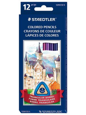 Staedtler Triangular Colored Pencil Set Assorted Colors 12Pack