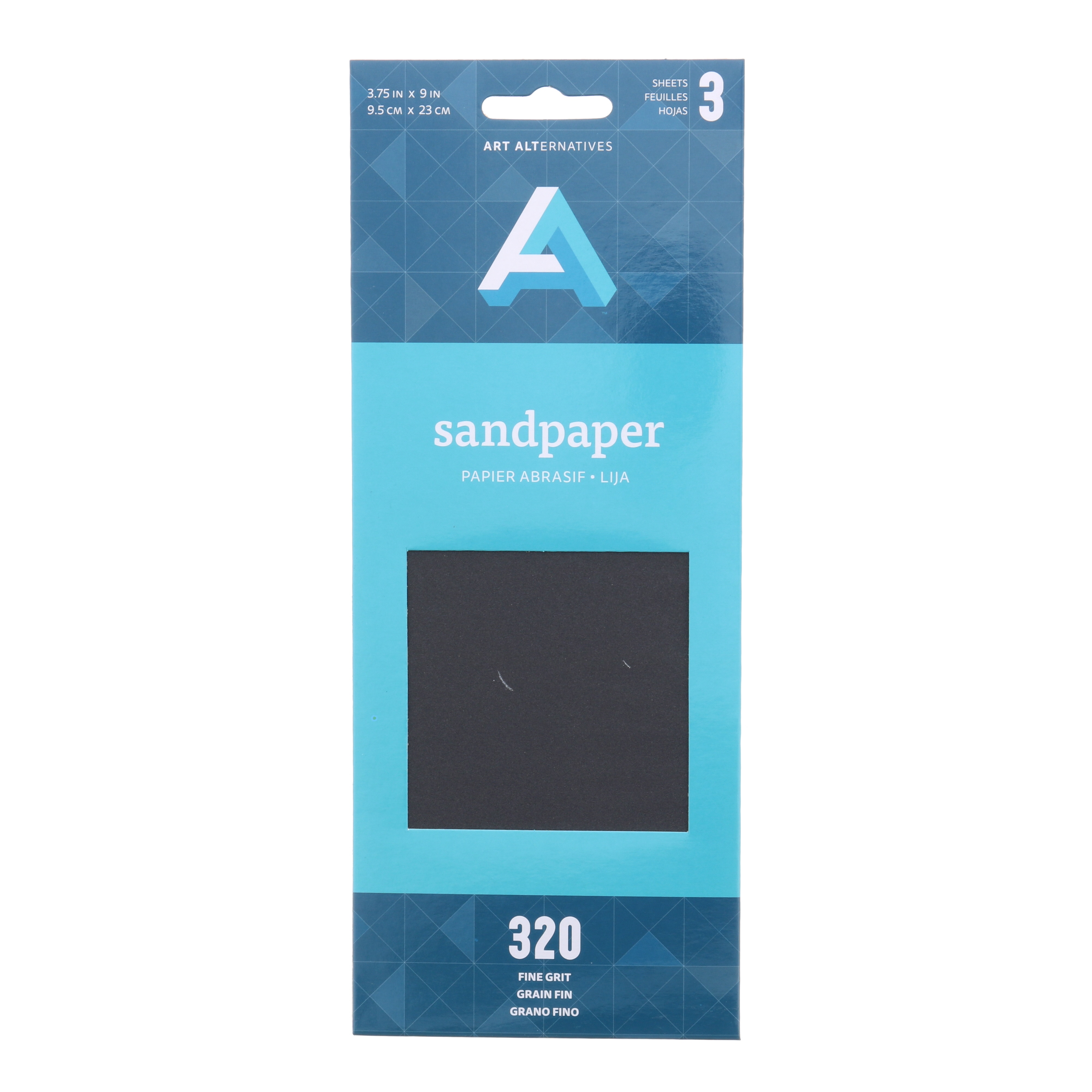 Art Alternatives Sandpaper Sheet,  3/Pkg., Fine